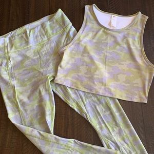 Fabletics patterned activewear set